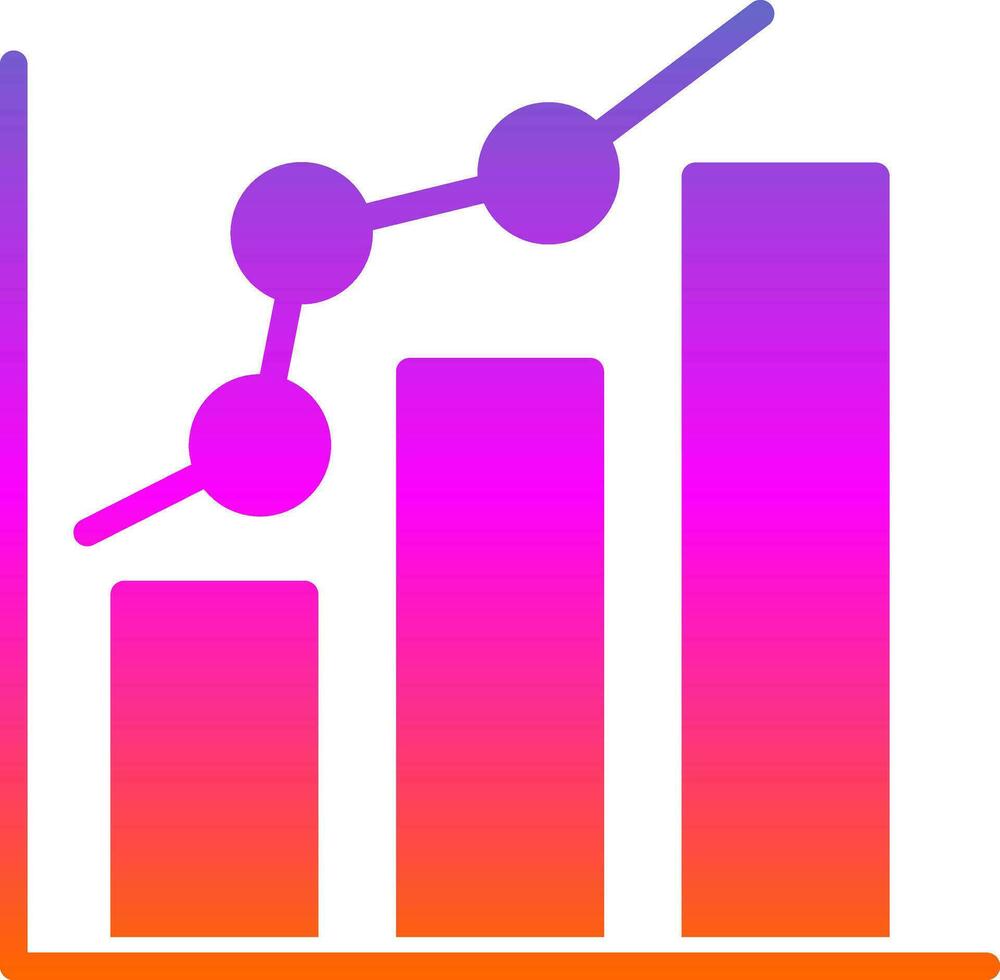 Bar chart Vector Icon Design