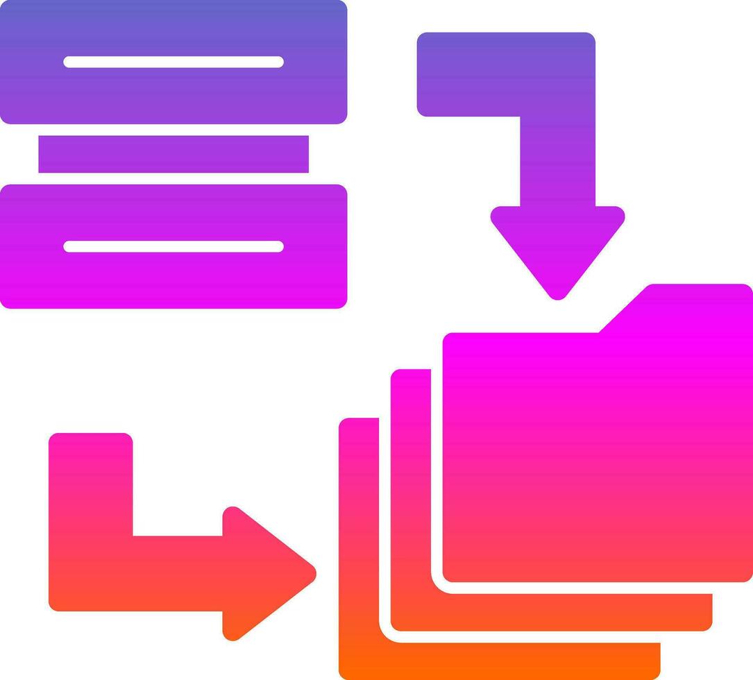 Data Migration Vector Icon Design