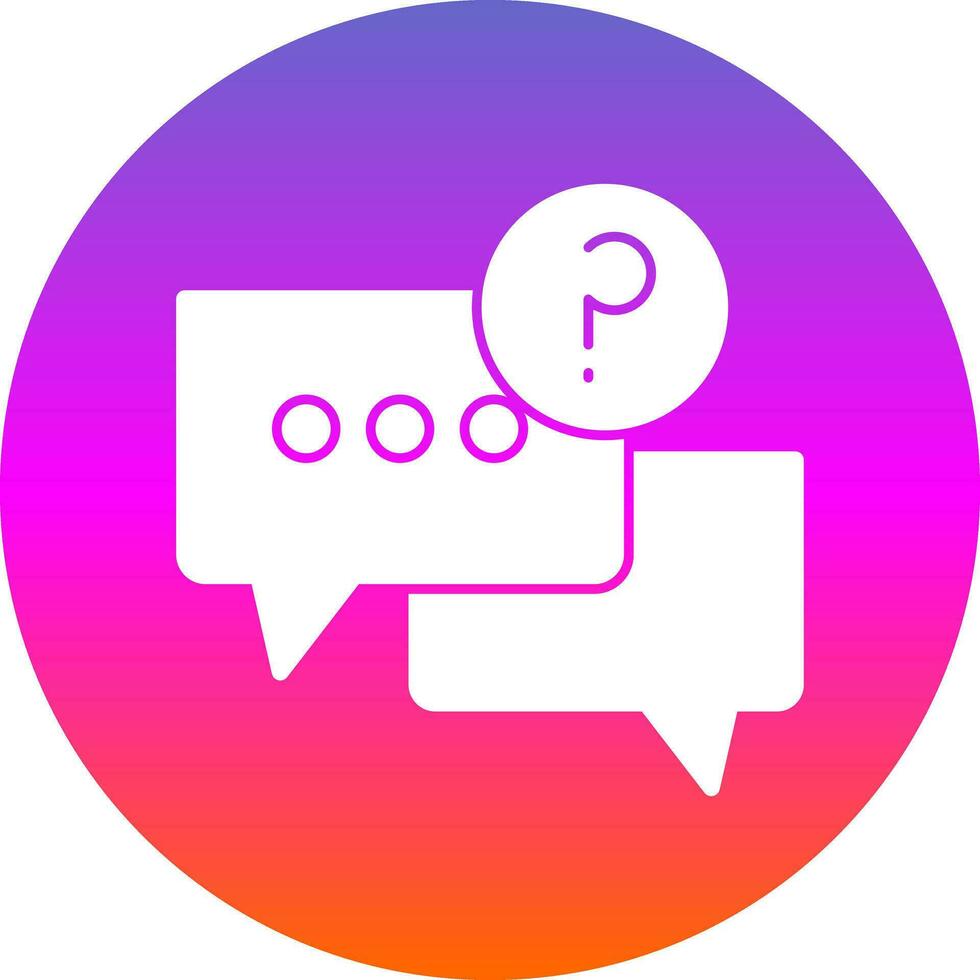 Ask Vector Icon Design