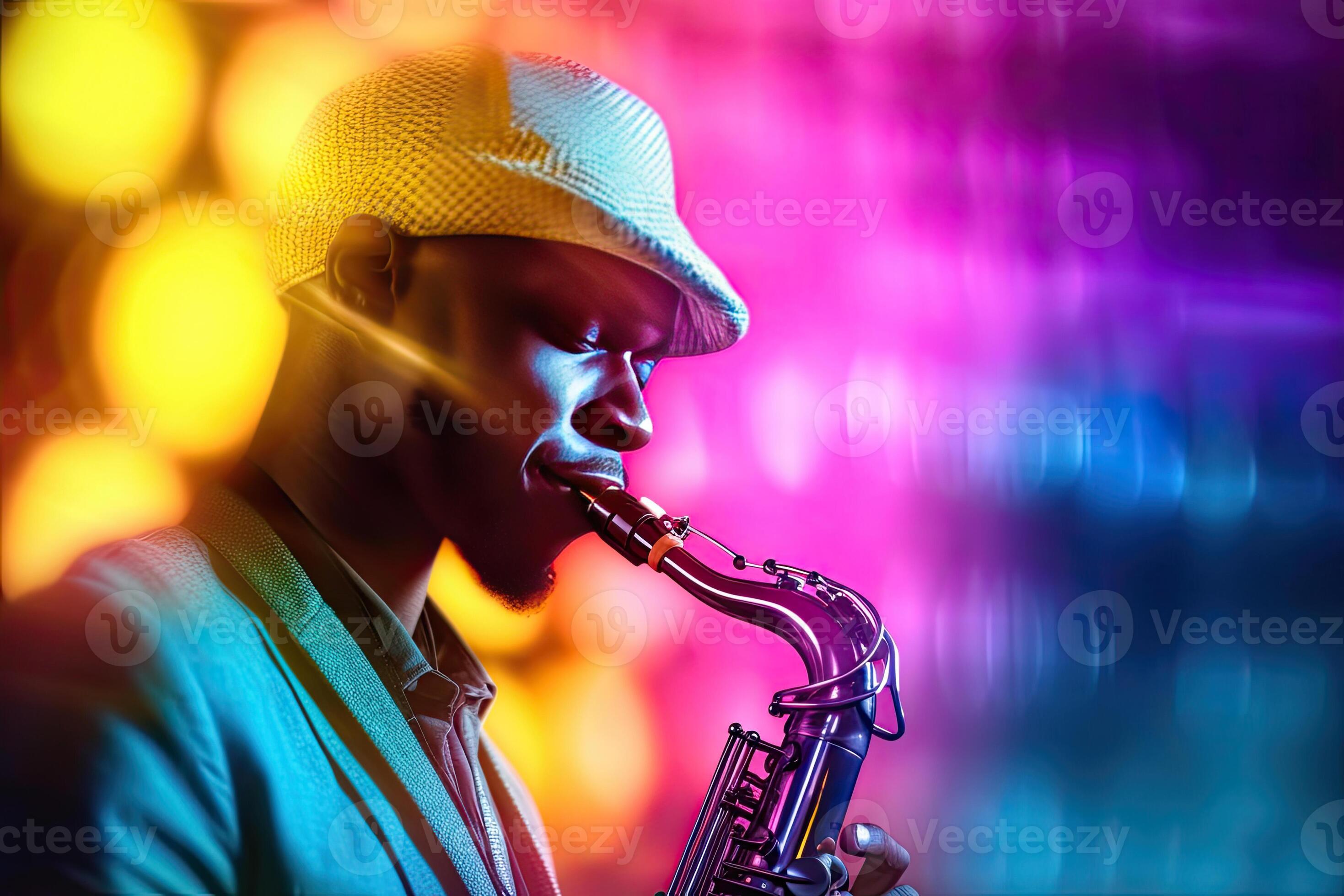 Jazz saxophone on sale background music
