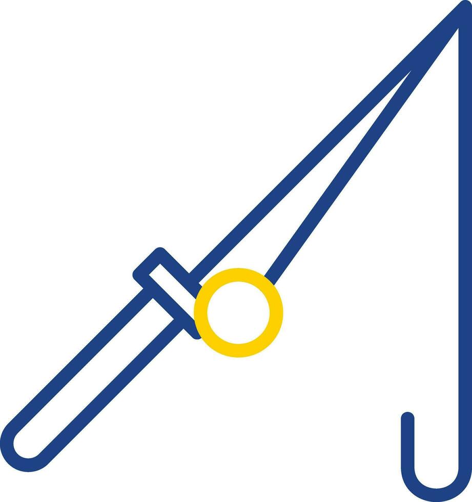 Fishing rod Vector Icon Design