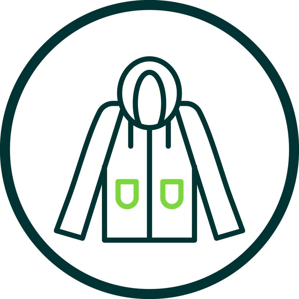 Raincoat Vector Icon Design