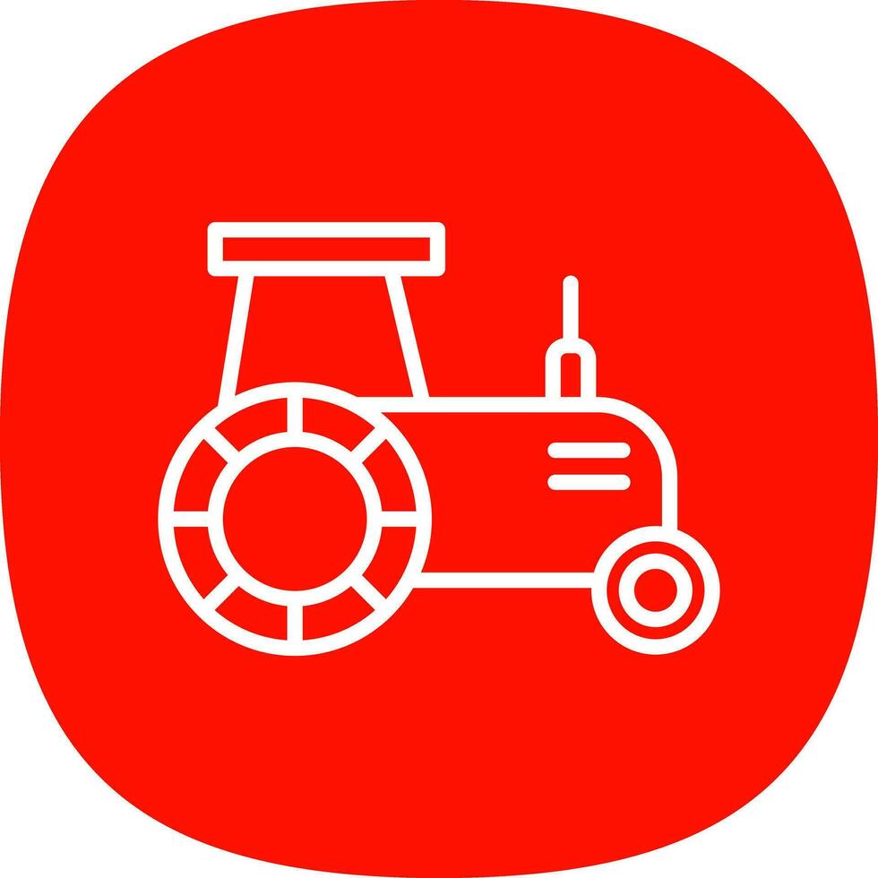 Tractor Vector Icon Design