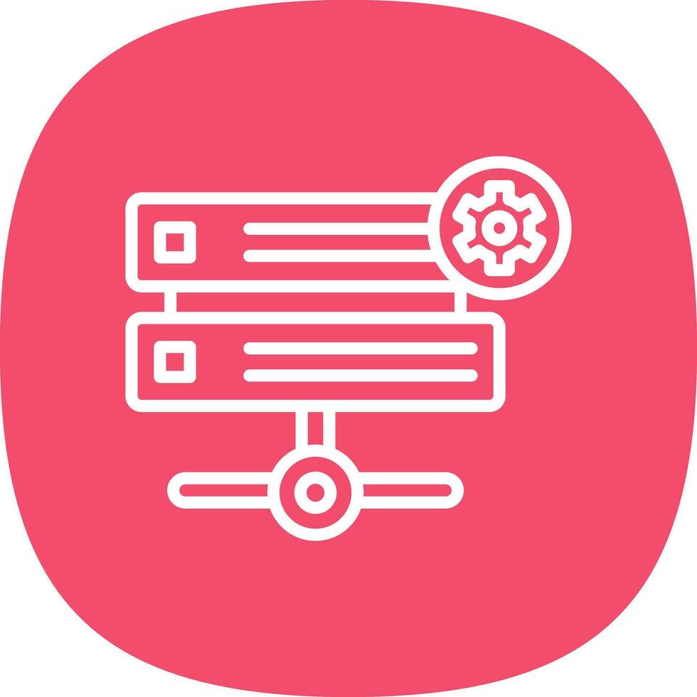 Hosting Vector Icon Design