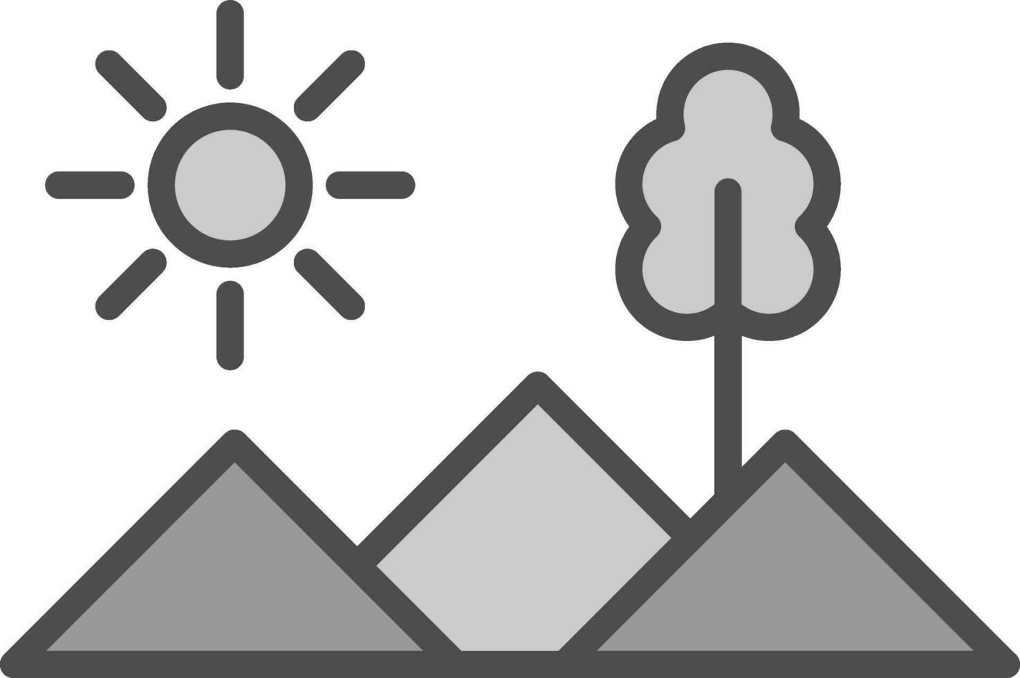 Mountains Vector Icon Design