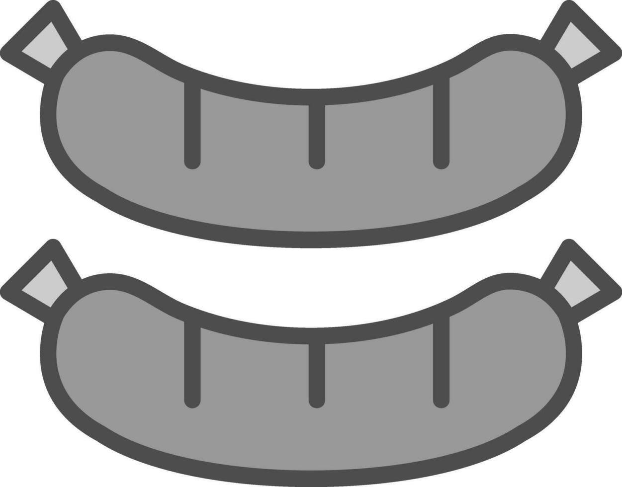 Sausage Vector Icon Design