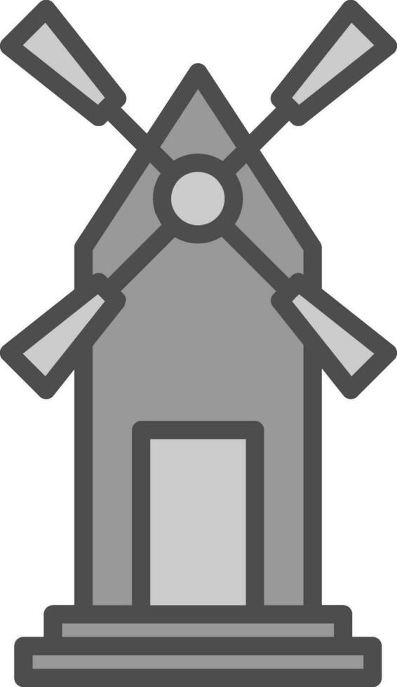 Windmill Vector Icon Design