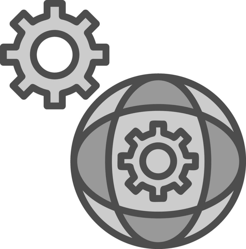 Network Settings Vector Icon Design