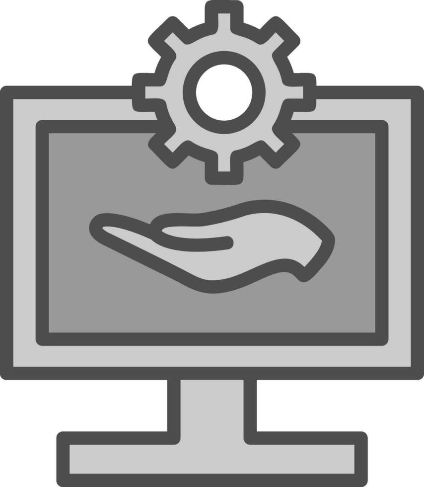 software apoyo vector icono diseño