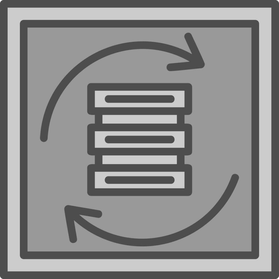 Data Syncing Vector Icon Design