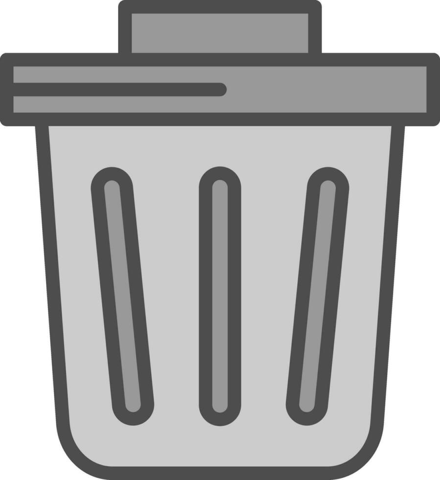 diseño de icono de vector de basura