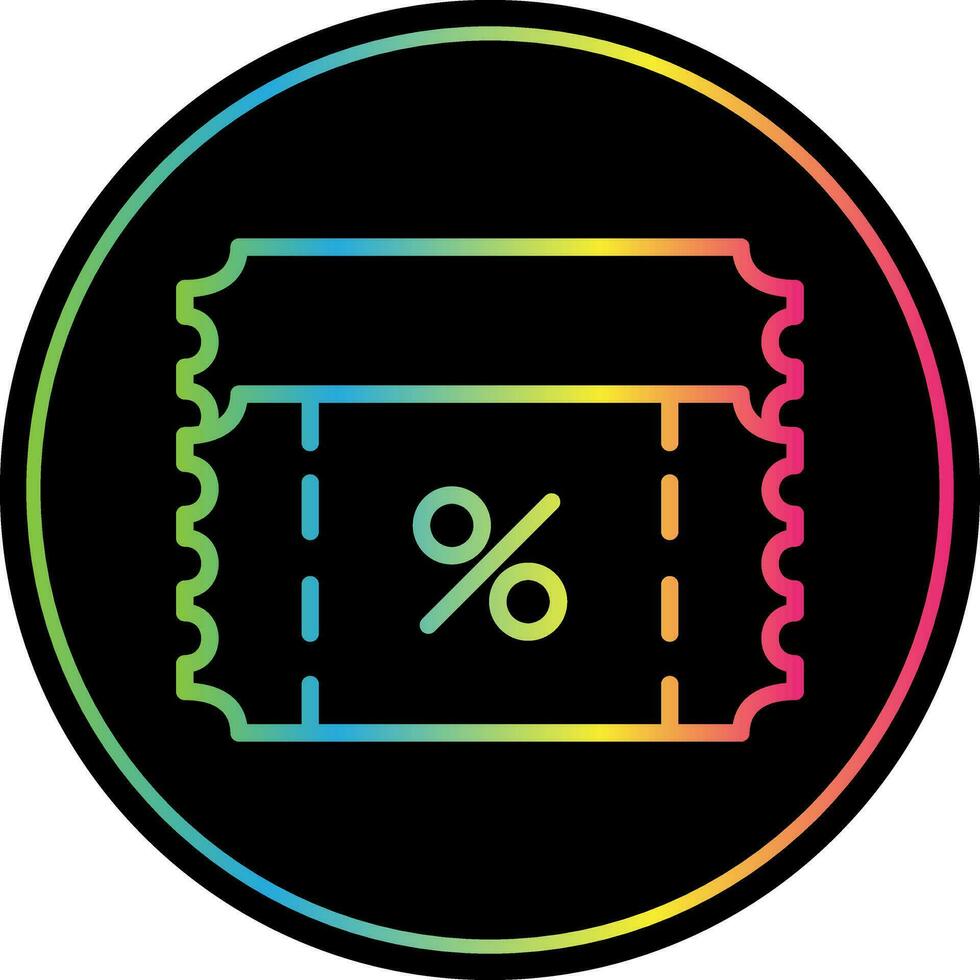 Ticket discount Vector Icon Design