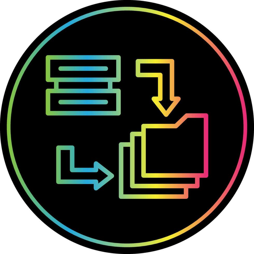 Data Migration Vector Icon Design