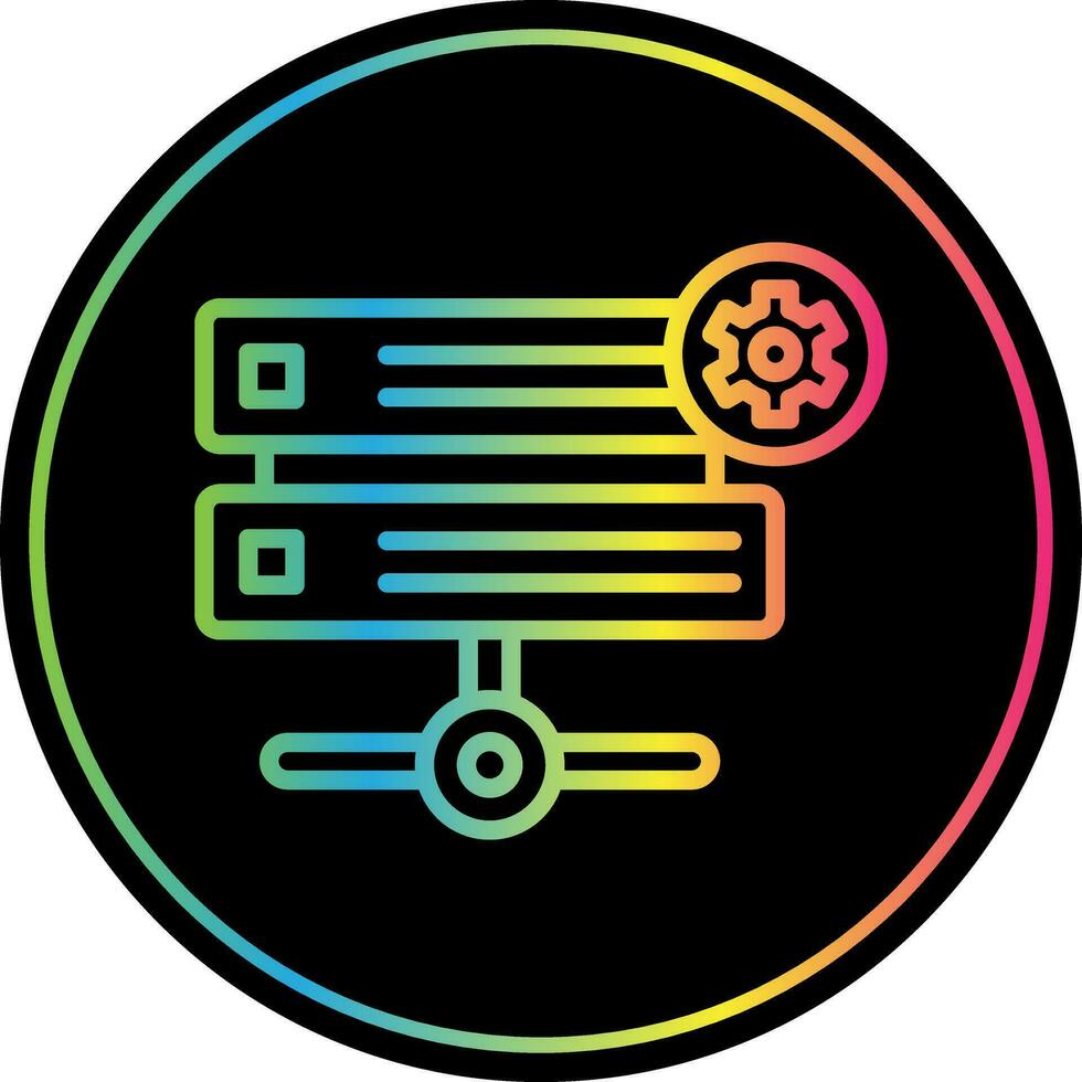 Hosting Vector Icon Design