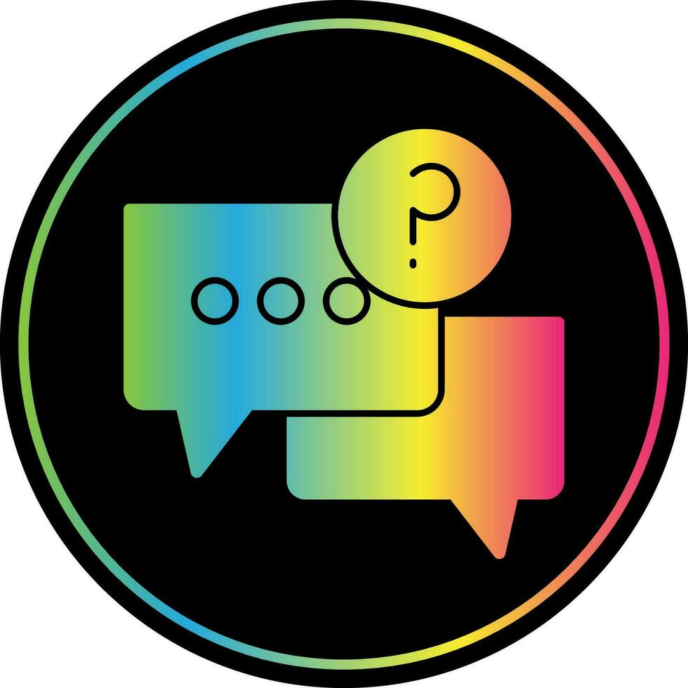 Ask Vector Icon Design