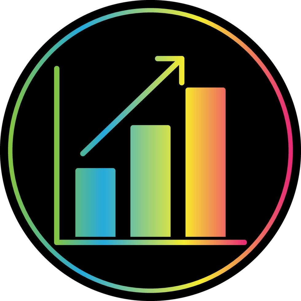 Bar chart Vector Icon Design