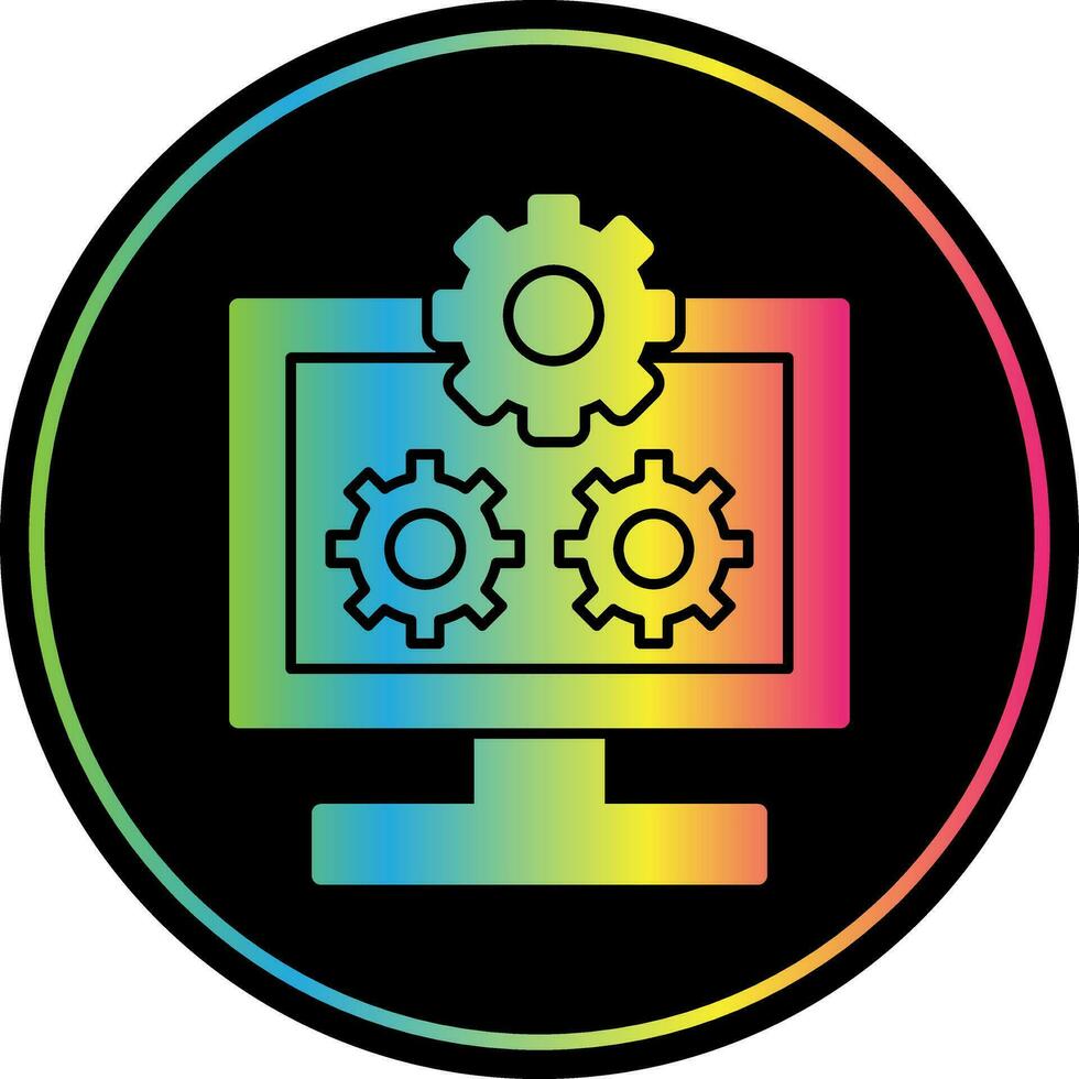 System Configuration Vector Icon Design