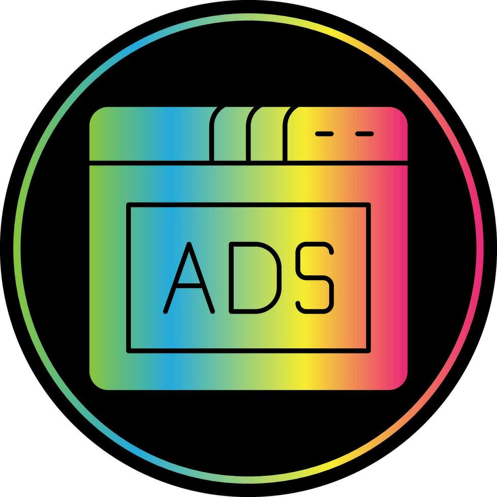 Ads Vector Icon Design