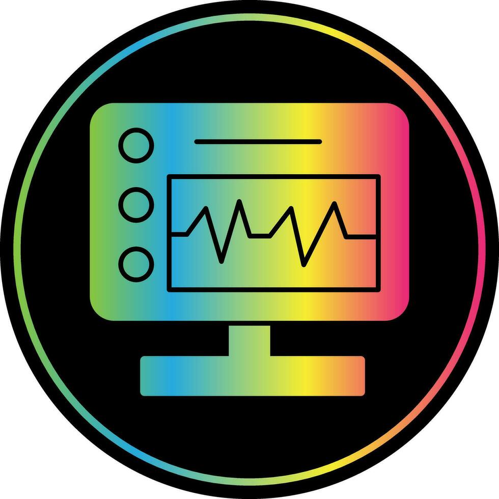 Device Monitoring Vector Icon Design