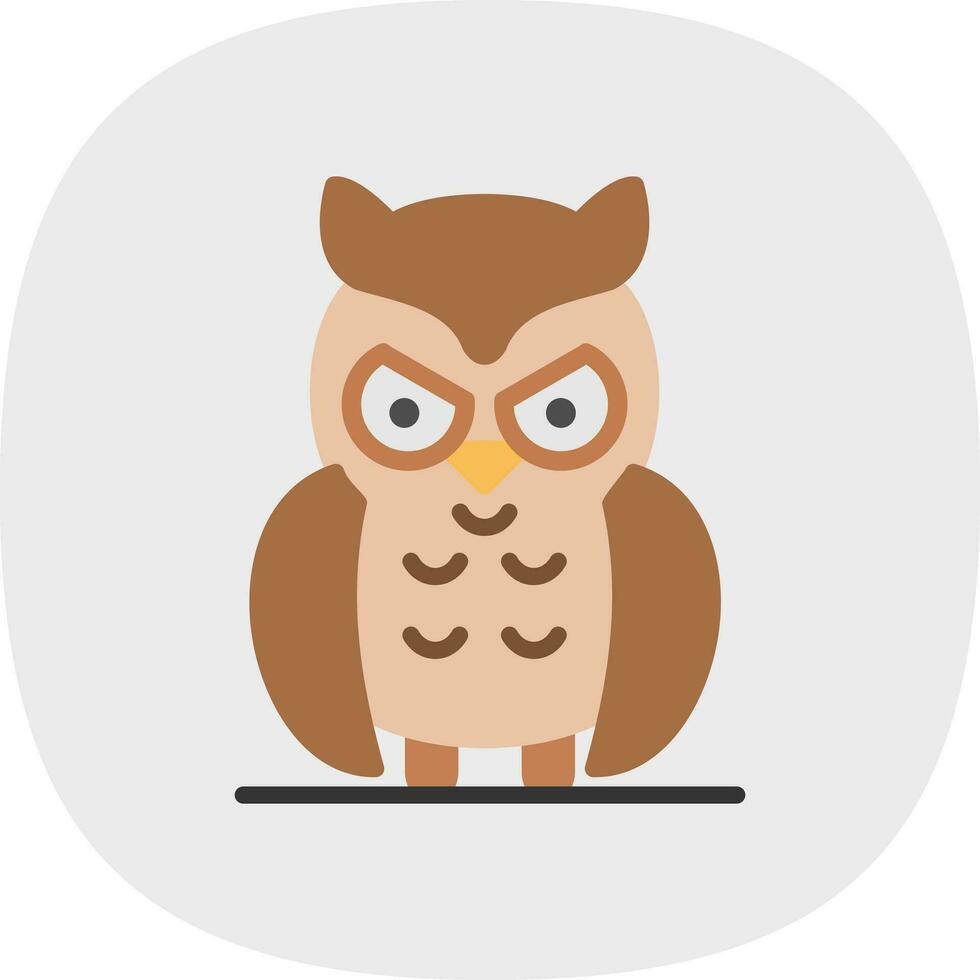 Owl Vector Icon Design