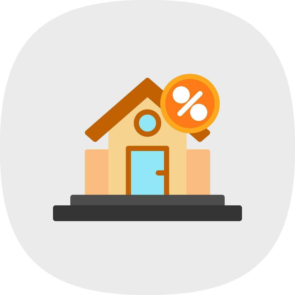 House discount Vector Icon Design