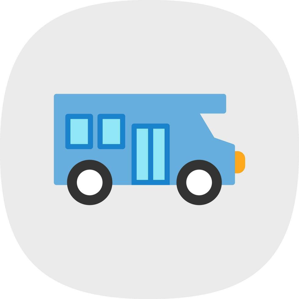 Motor home Vector Icon Design