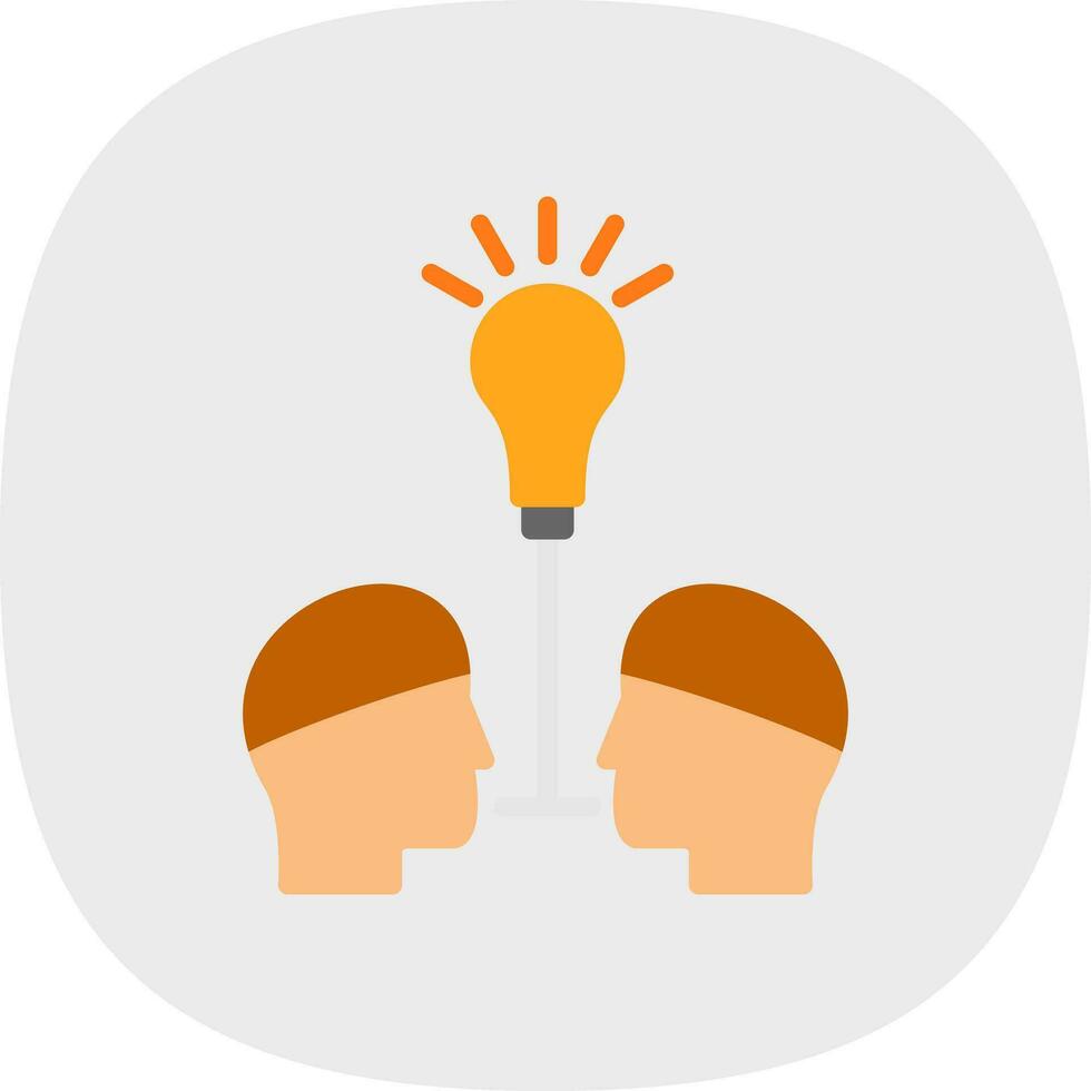 Knowledge Sharing Vector Icon Design