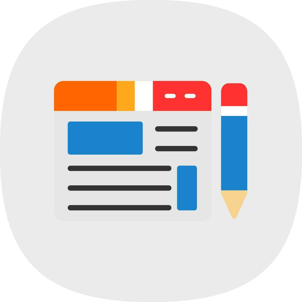 Blogging Vector Icon Design