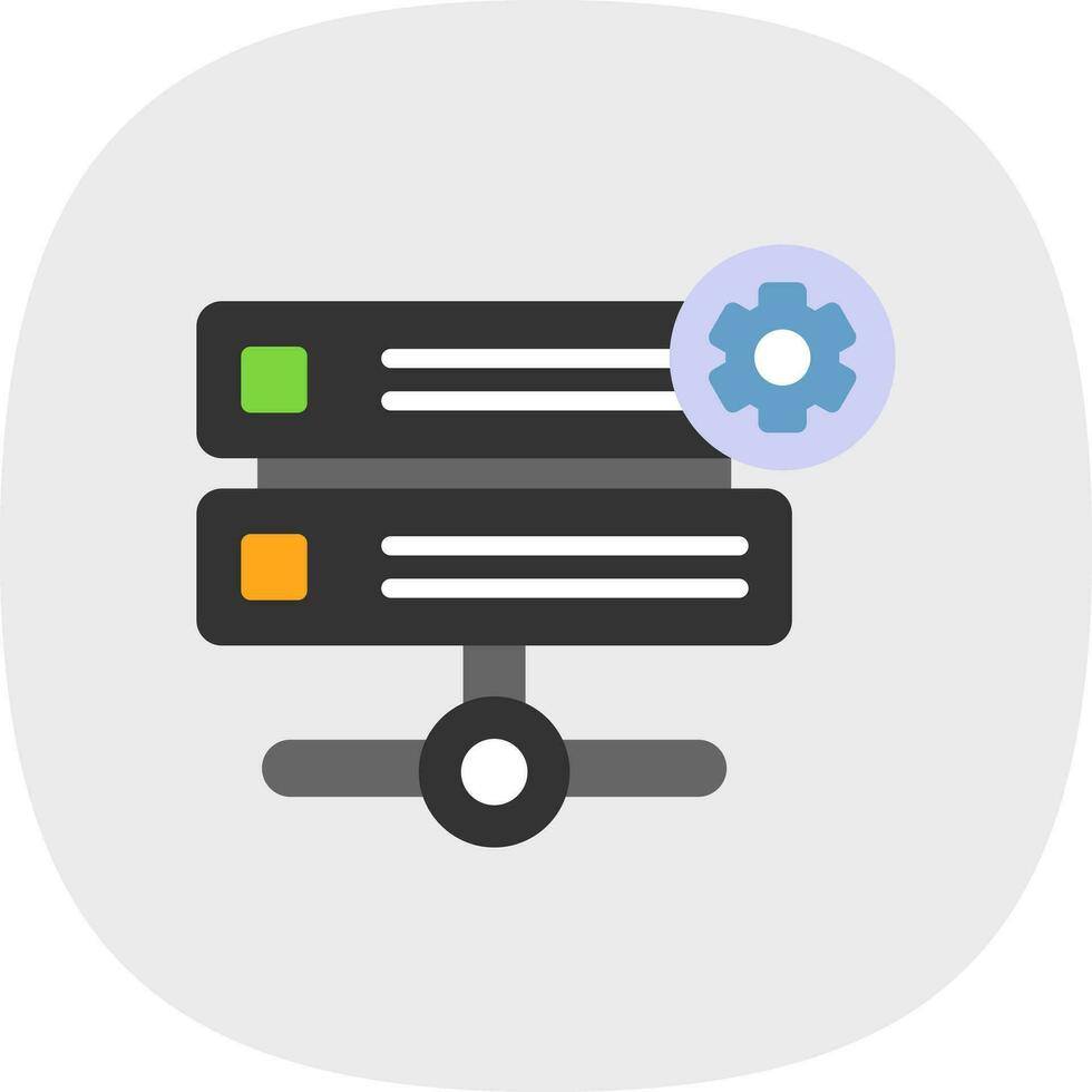 Hosting Vector Icon Design