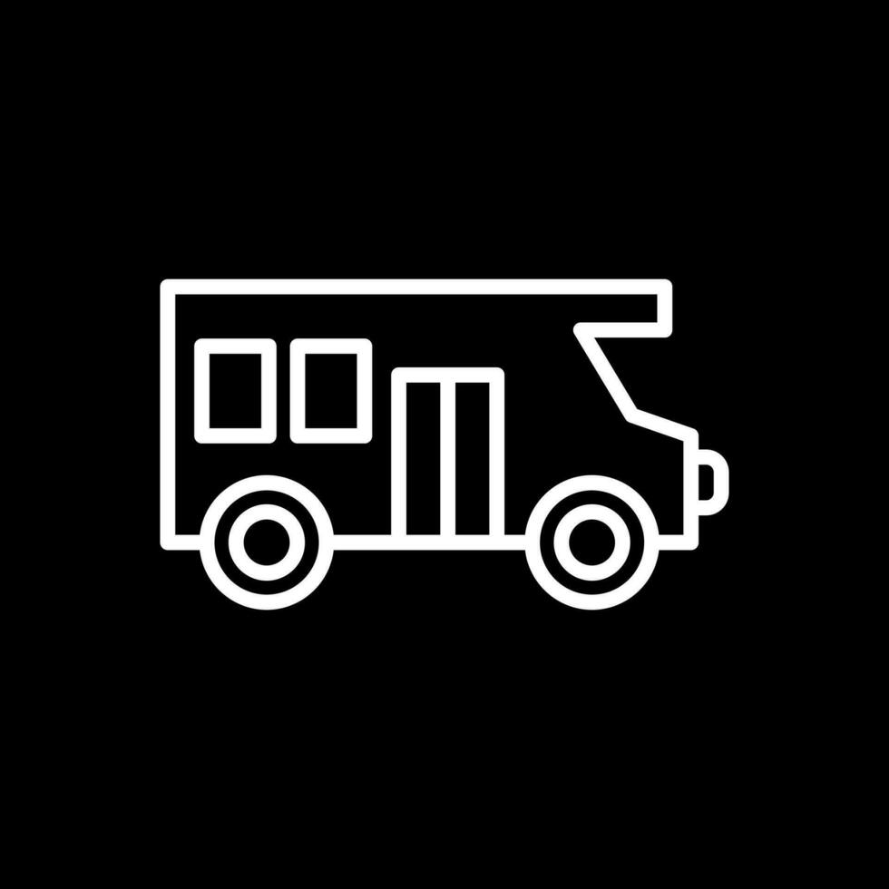 Motor home Vector Icon Design