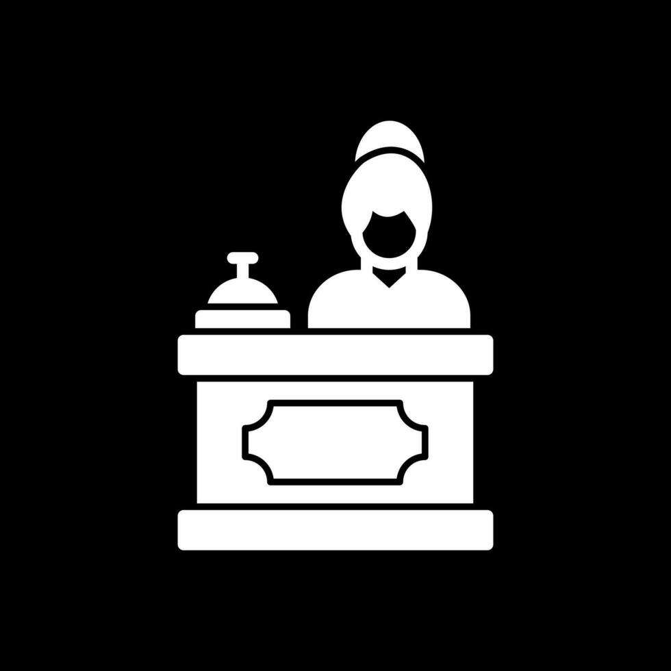 Receptionist Vector Icon Design