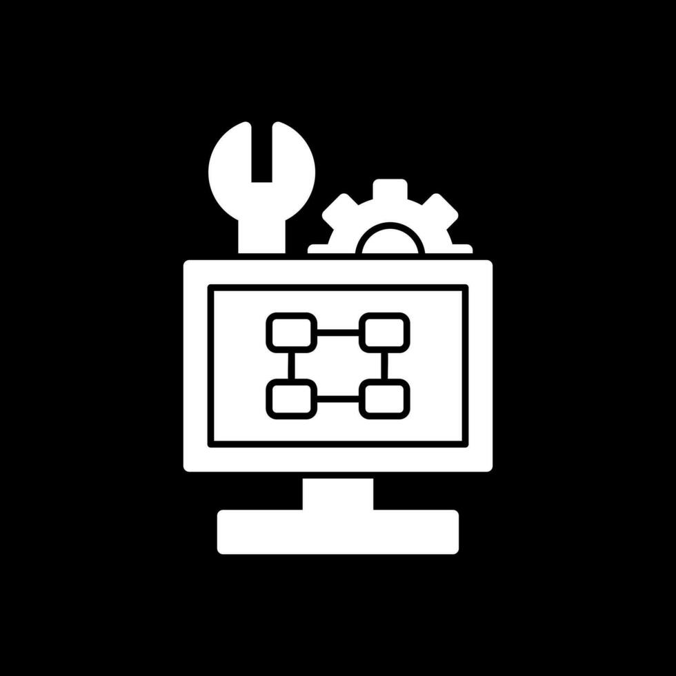 solución de problemas diagrama de flujo vector icono diseño