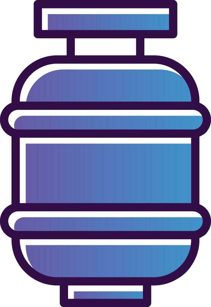 Gas bottle Vector Icon Design