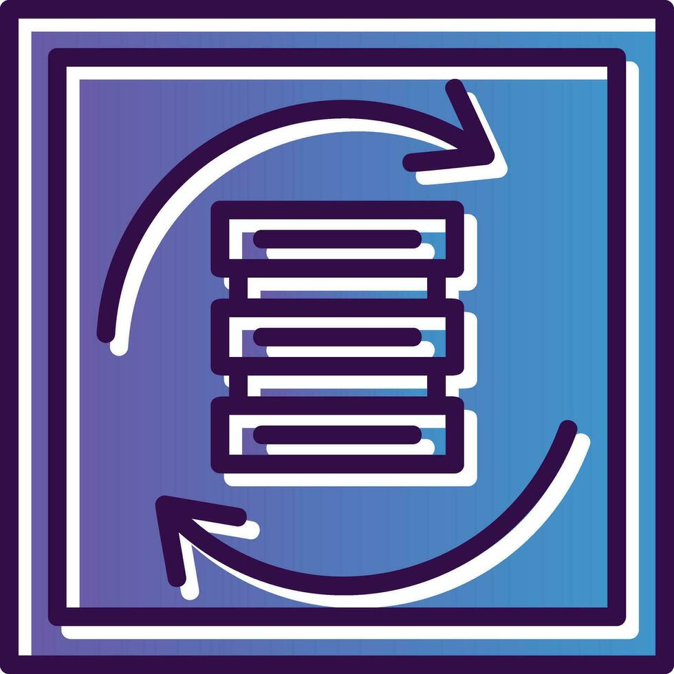 Data Syncing Vector Icon Design