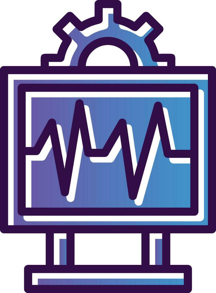 System Monitoring Vector Icon Design