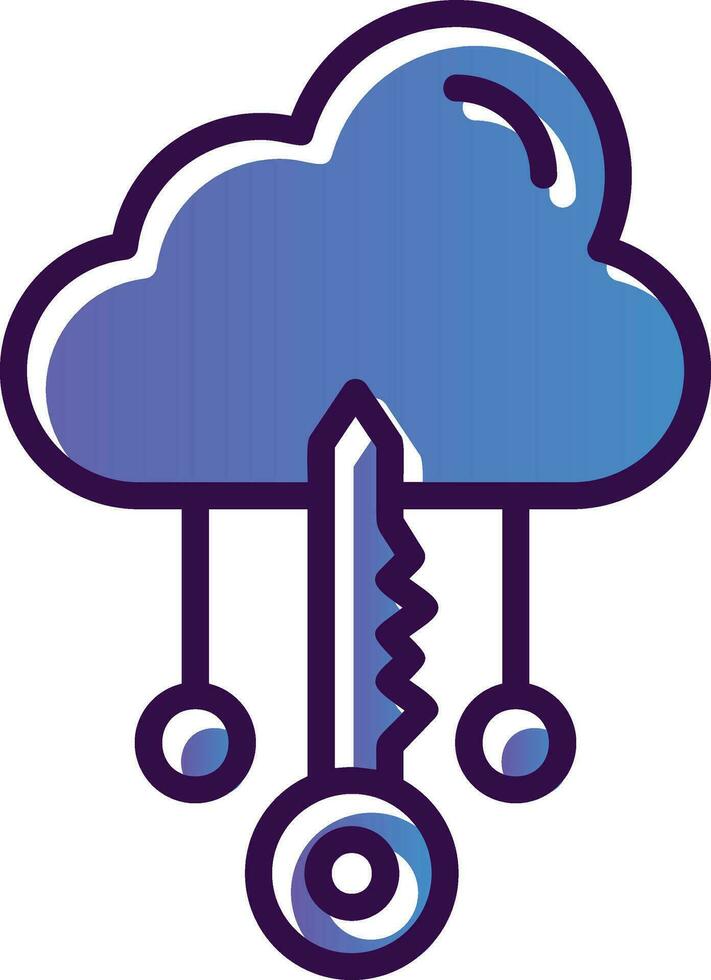 nube acceso vector icono diseño