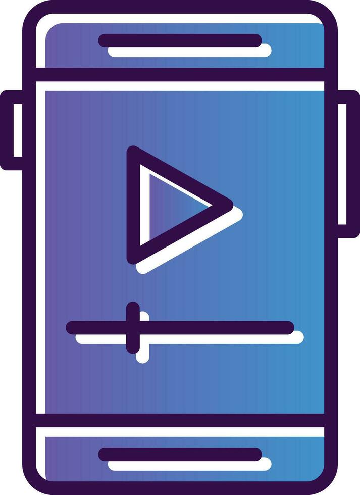 diseño de icono de vector de vídeo