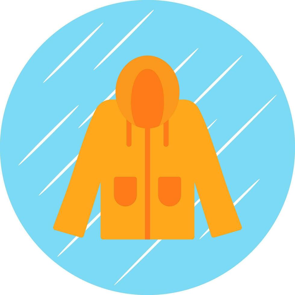 Raincoat Vector Icon Design