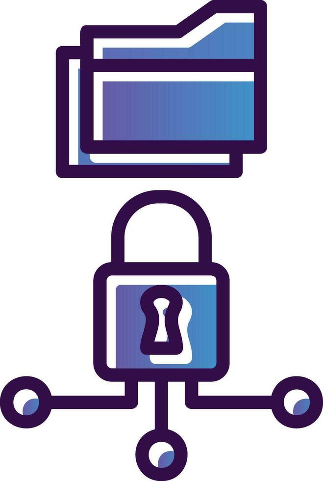 Data Encryption Vector Icon Design