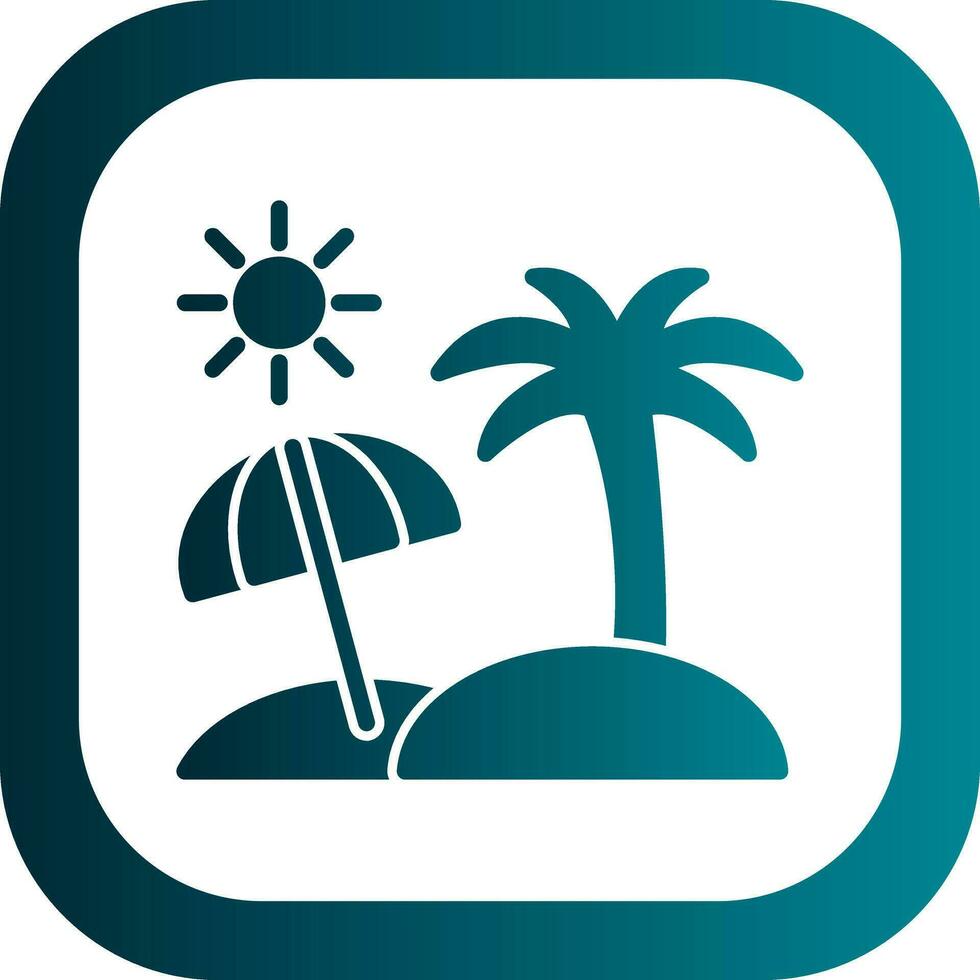 Beach Vector Icon Design
