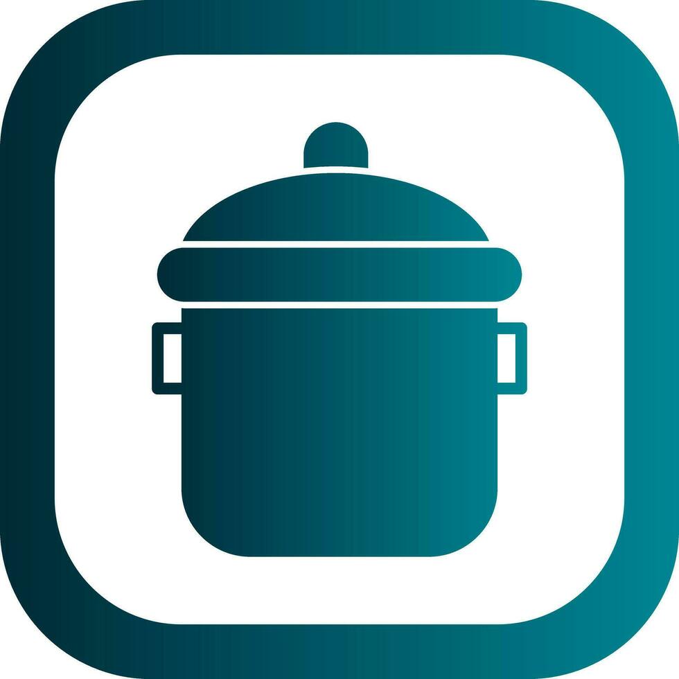 Cooking pot Vector Icon Design