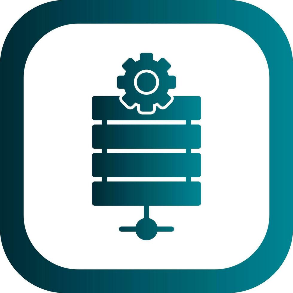 Server Maintenance Vector Icon Design