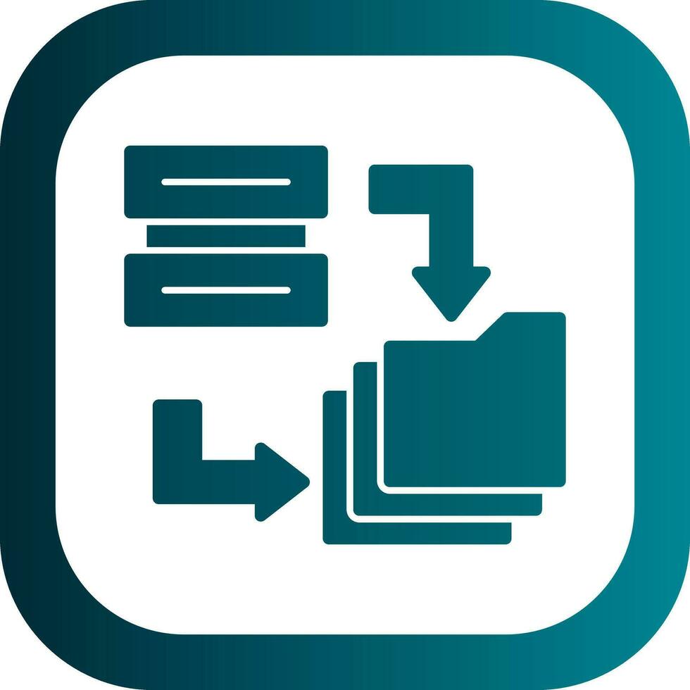Data Migration Vector Icon Design
