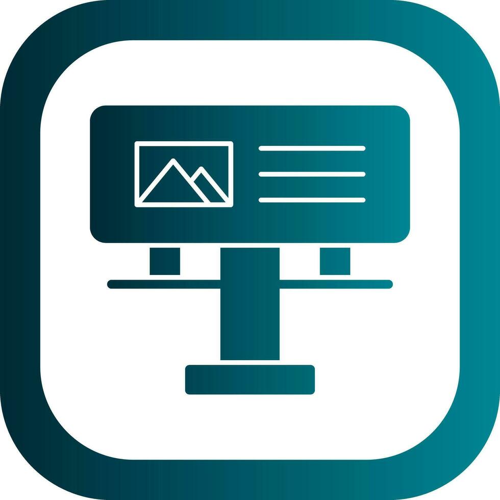 Billboard Vector Icon Design
