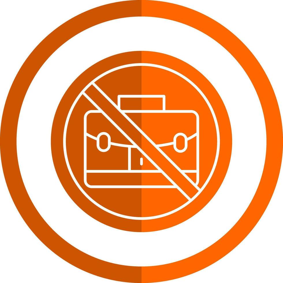 No bag Vector Icon Design