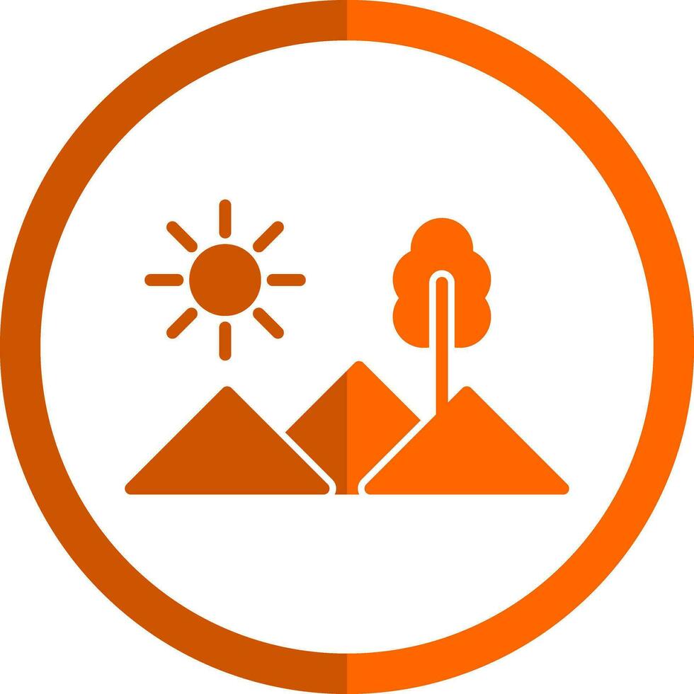 Mountains Vector Icon Design