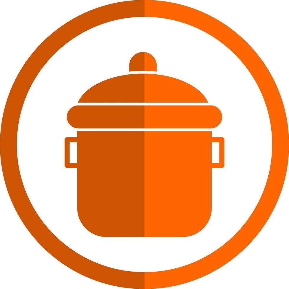 Cooking pot Vector Icon Design