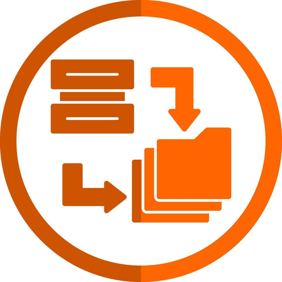 Data Migration Vector Icon Design