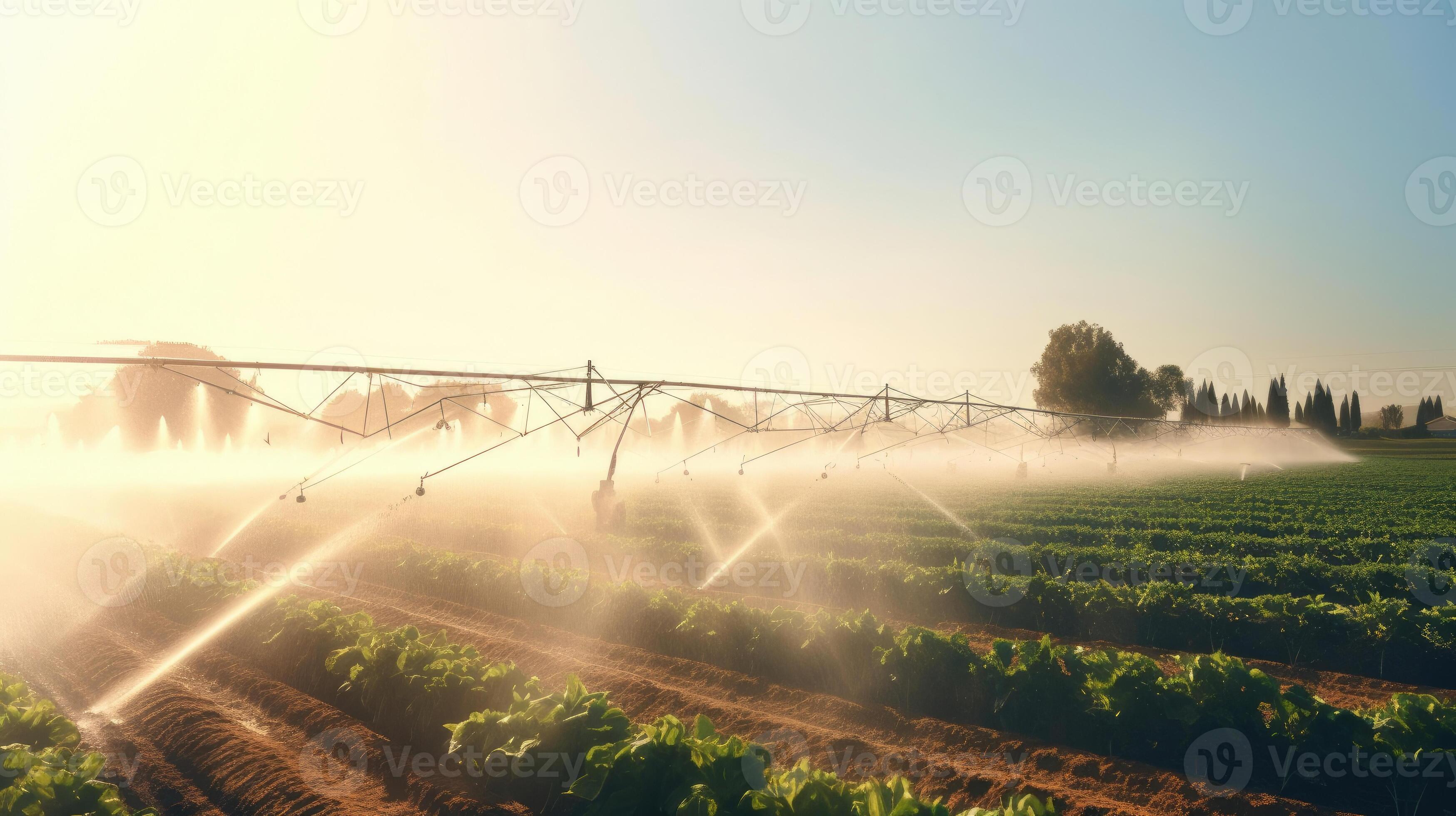 Agricultural irrigation system, Automated agriculture system with Large