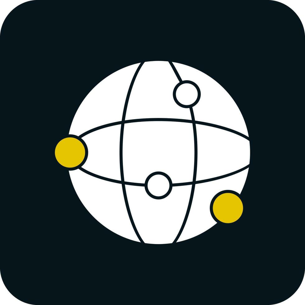 Globe Network Vector Icon Design